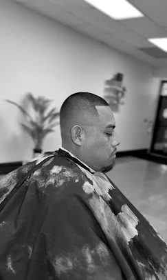 Clean buzz cut finish